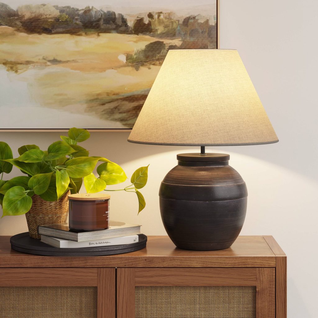 The Timeless Charm Of The Black Retro Lamp Adding Vintage Flair To   Best Dupe Lamp Threshold Large Ceramic Table Lamp 198 1024x1024 